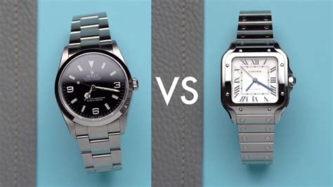 cartier santos 100 vs rolex